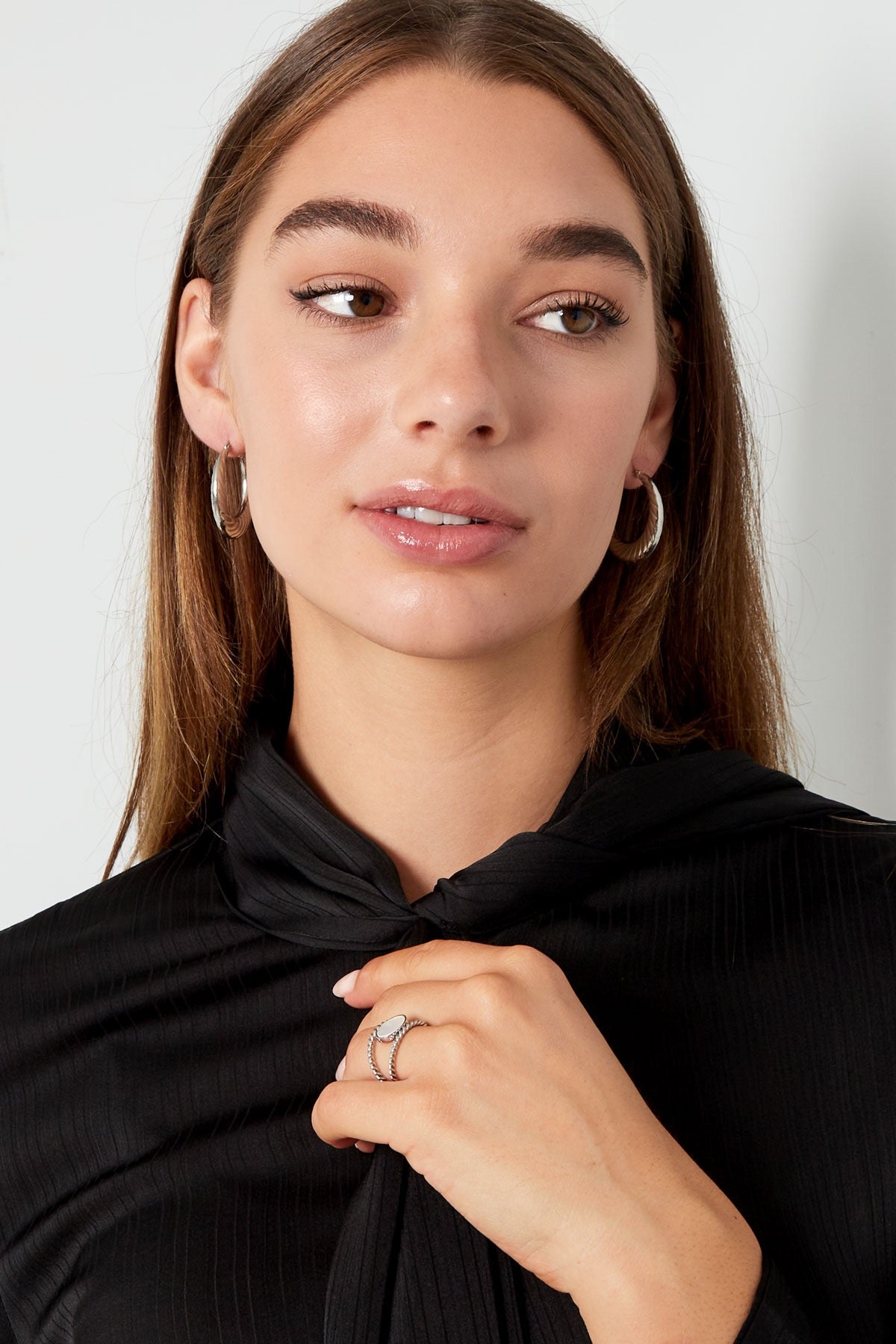 Twisted hoops oorbellen