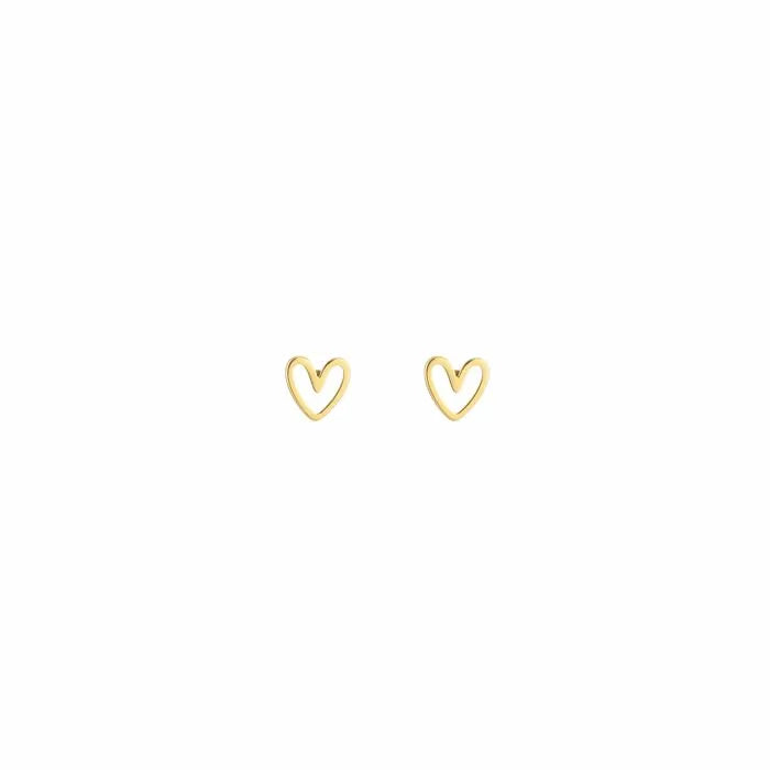 Open hart oorbelletjes