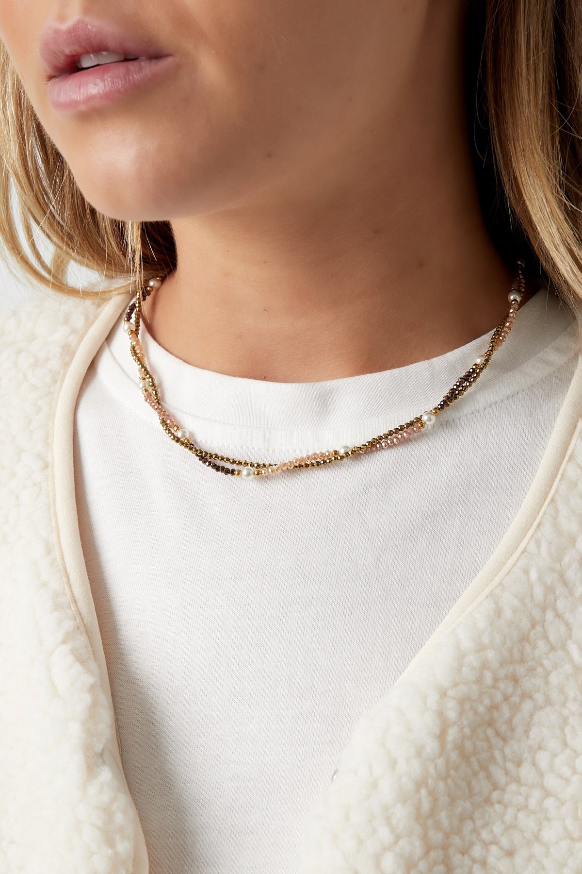 Twisted beaded ketting