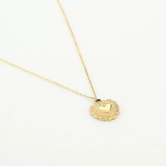 Big heart ketting