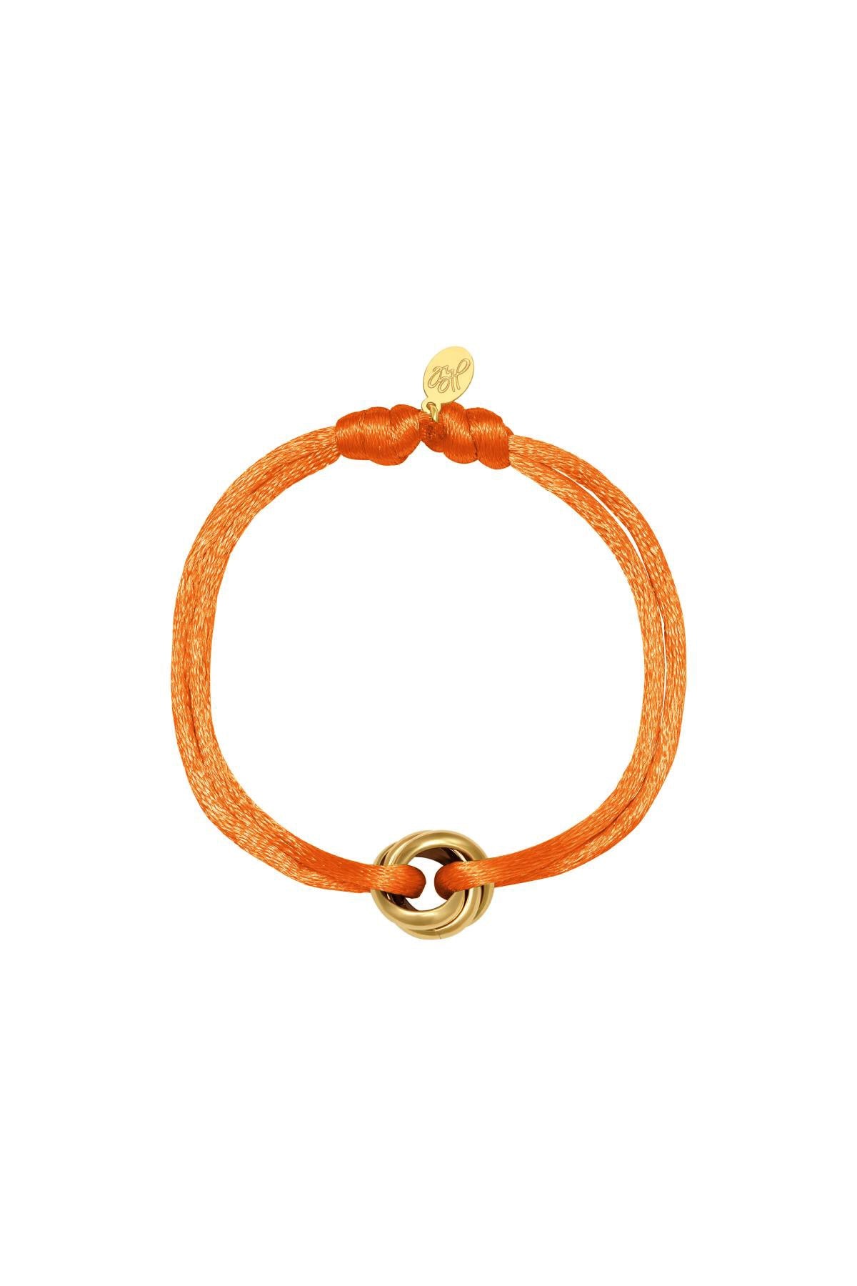 Bon armband oranje