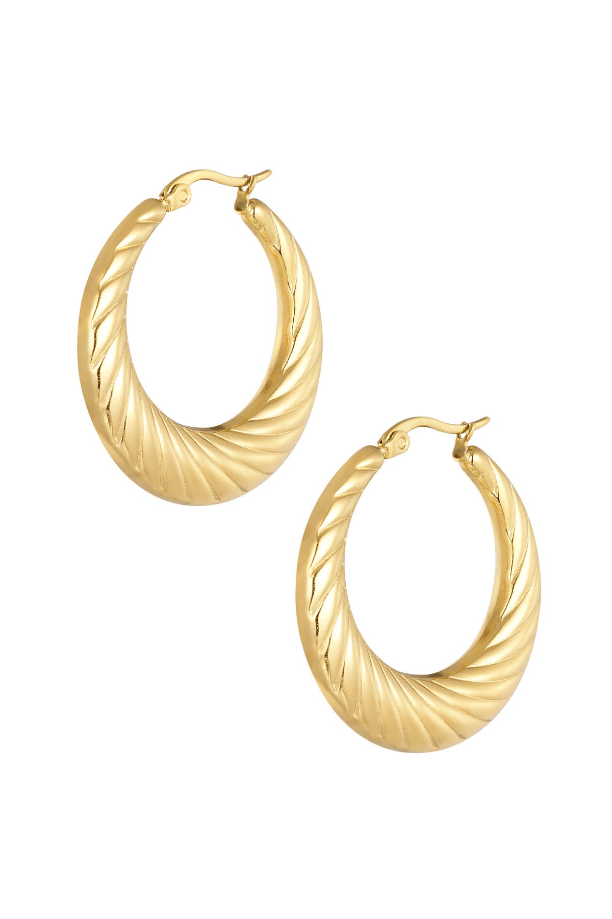Twisted hoops oorbellen