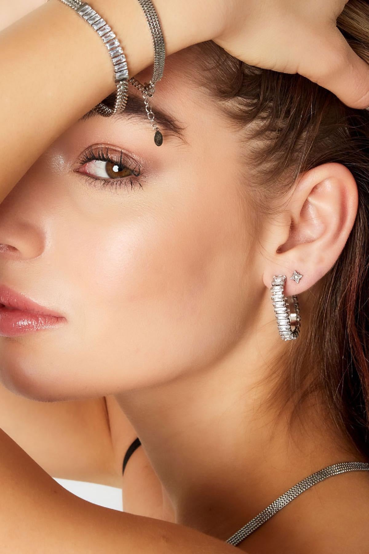 Sparkle oorbellen goud