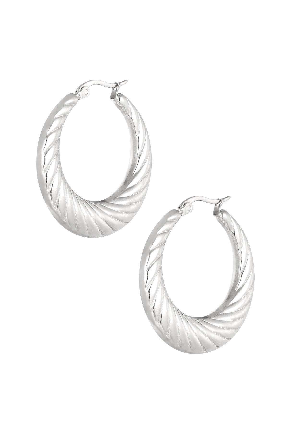 Twisted hoops oorbellen