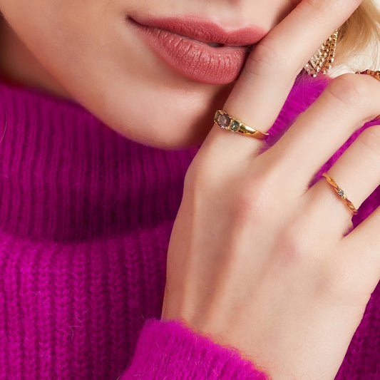 Isa ring roze
