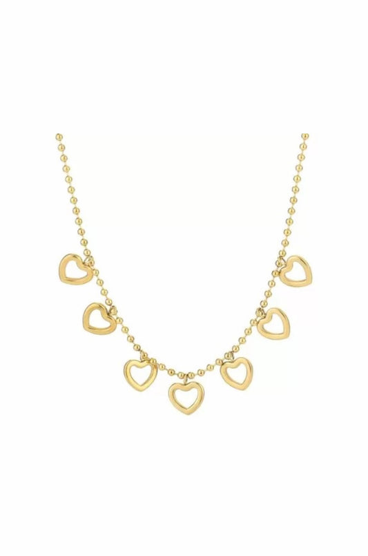 Open hart bedelketting