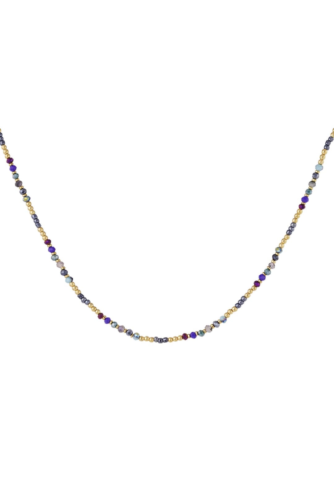 Kralen ketting blauw