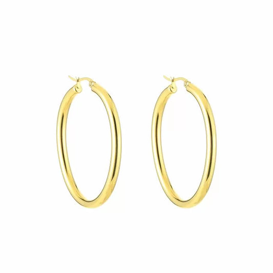 Oval oorbellen