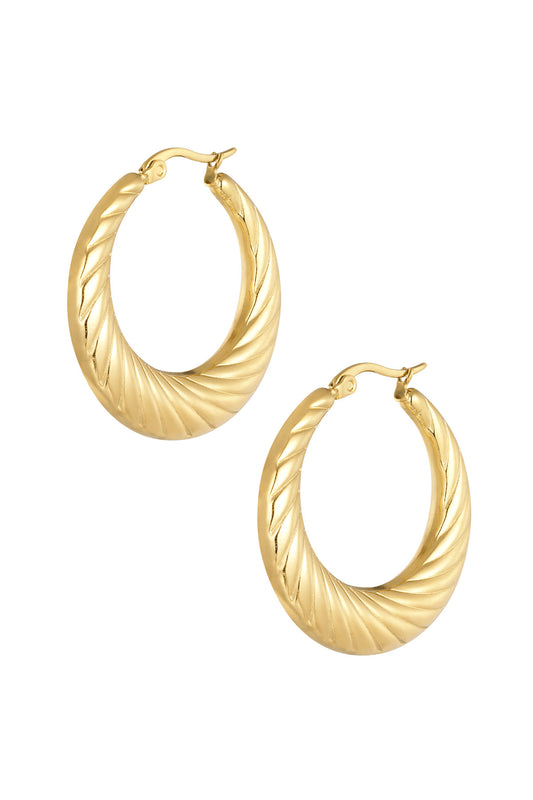 Twisted hoops oorbellen
