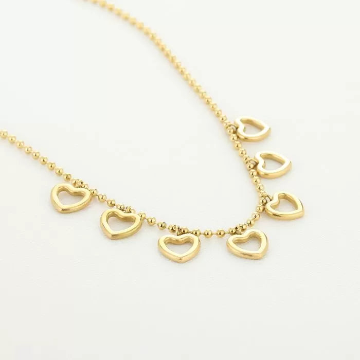 Open hart bedelketting