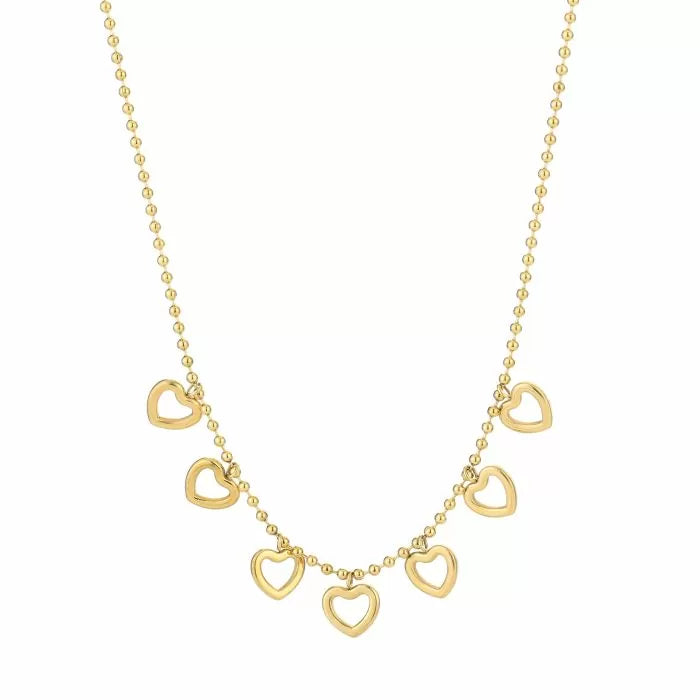 Open hart bedelketting