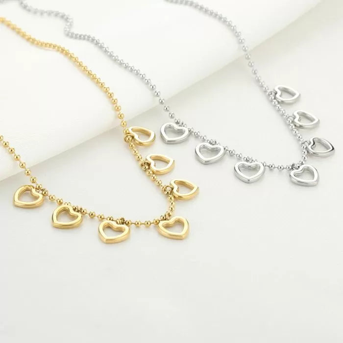 Open hart bedelketting