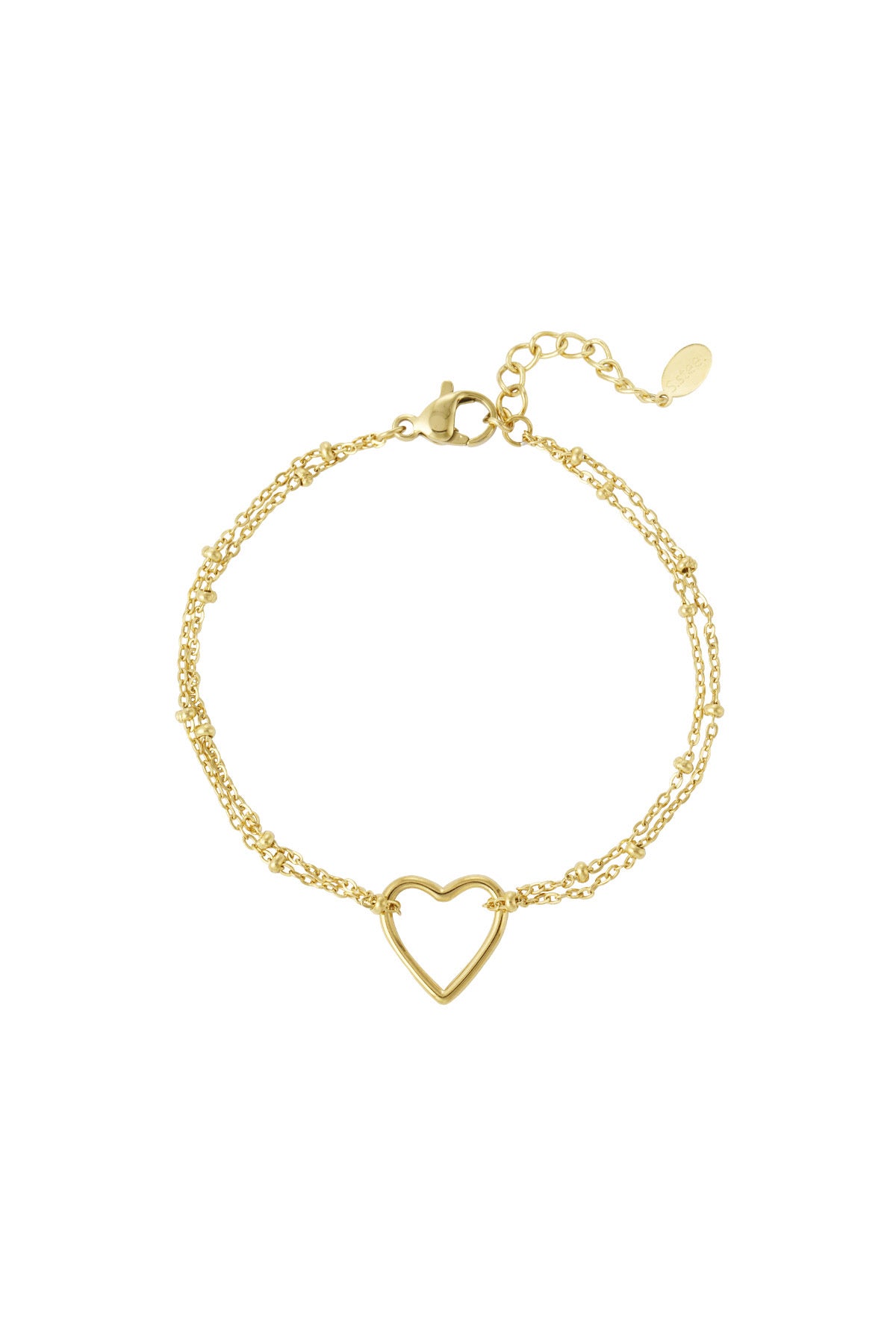Open heart armband